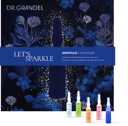 Dr. Grandel Adventskalender 2025 Let´s Sparkle befüllt mit 25 beliebten Wirkstoffampullen