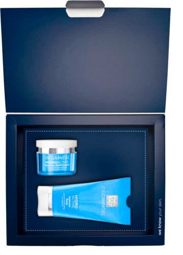 DR. GRANDEL Hydro Active Geschenkbox 2025 Hyaluron Hyaluron Refill Cream 50 ml + Hyaluron Body 150 ml gratis
