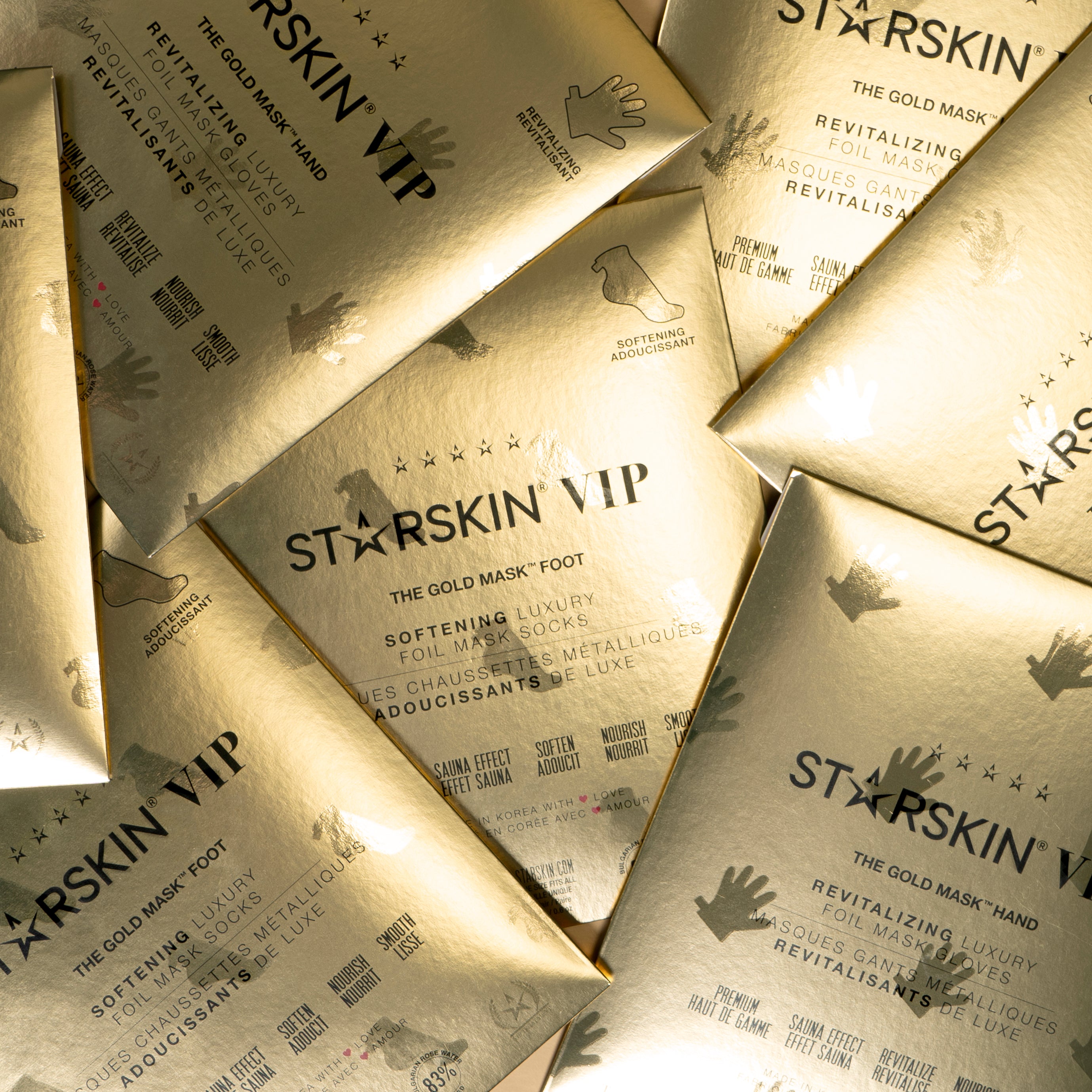 Starskin VIP THE GOLD MASK™ - Pflegende Luxus Sockenmaske für die Füße - kosmetikkaufen.shop