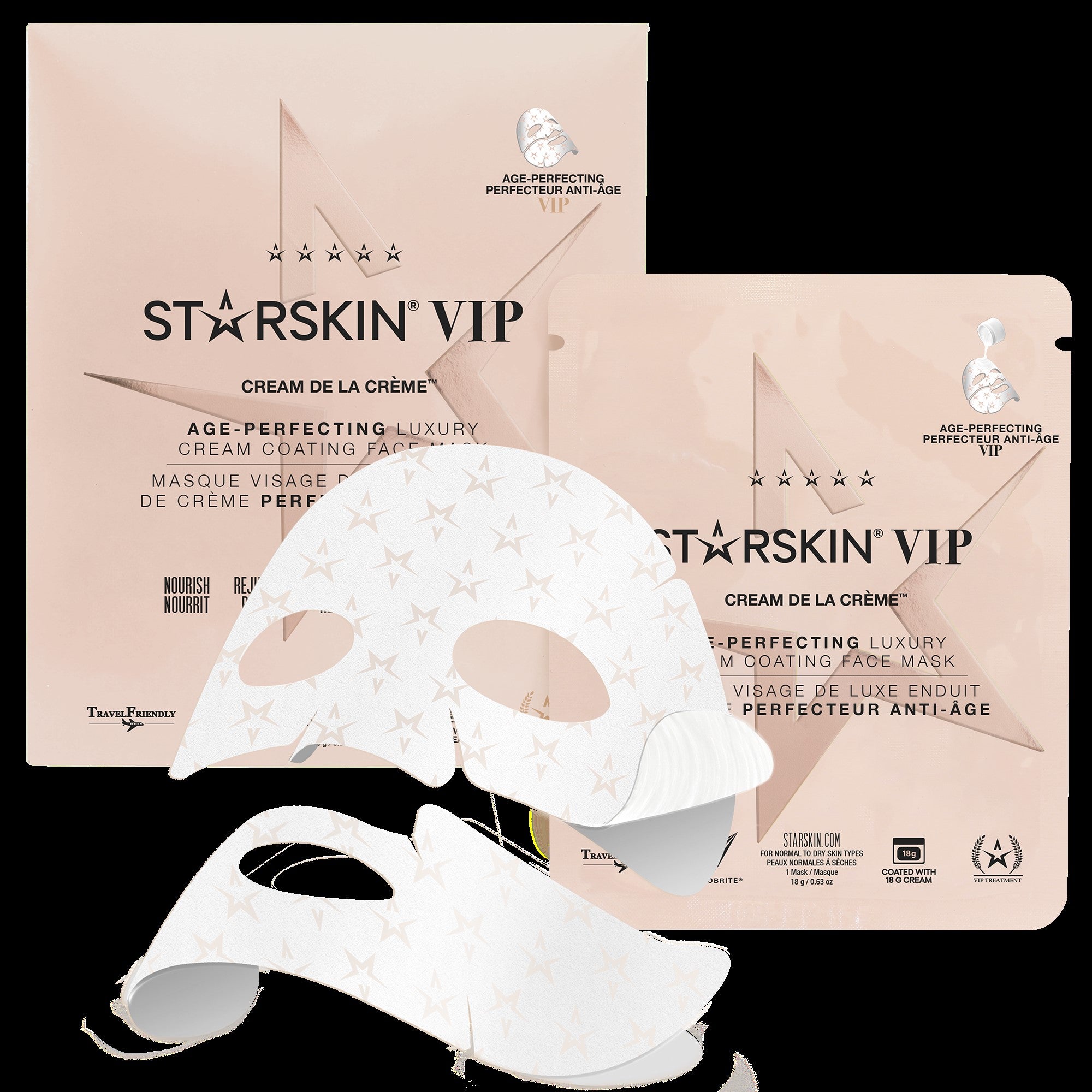 Starskin VIP Cream de la Crème™ - Sofort regenerierende Luxus-Vliesmaske für das Gesicht - kosmetikkaufen.shop