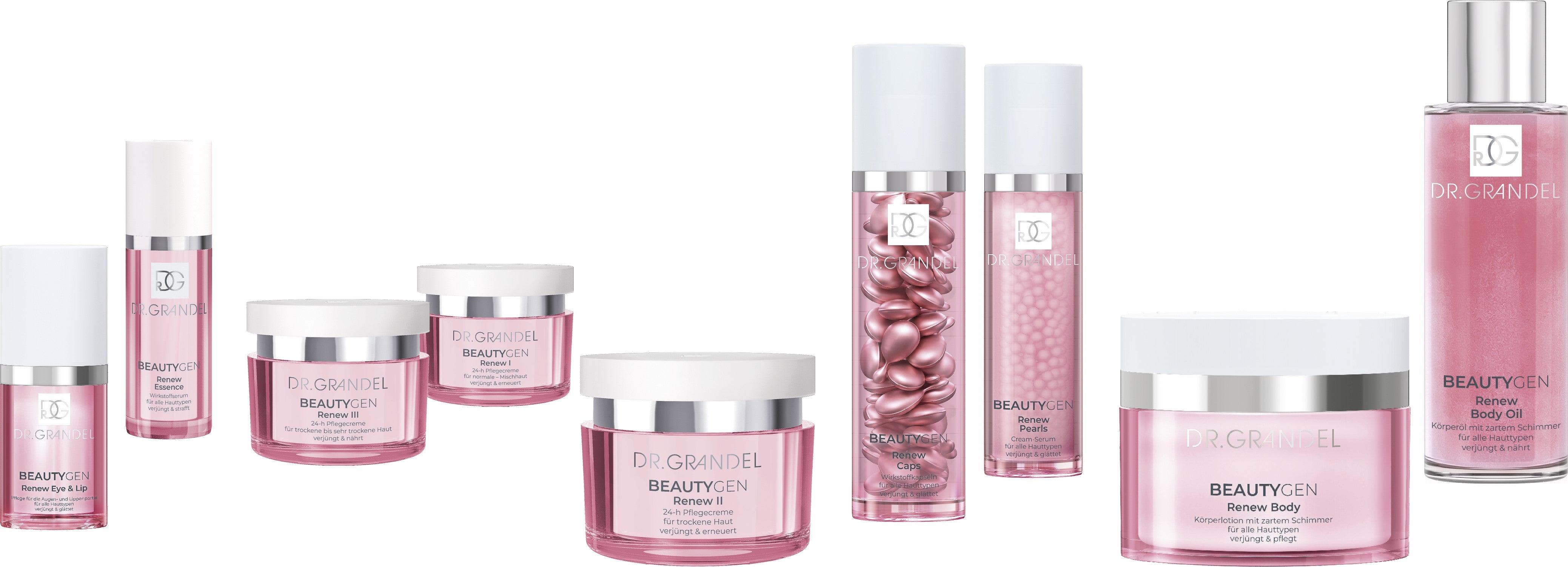 Dr. Grandel Beautygen Renew Body Oil 100 ml Körperöl mit zartem Schimmer für alle Hauttypen I verjüngt & nährt