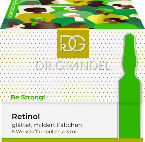 GRANDEL AMPOULE SELECTION Celebrate Women - Be Strong! - Wirkstoffampullen Retinol - glättende Wirkstoffampulle - glättet, mildert Fältchen