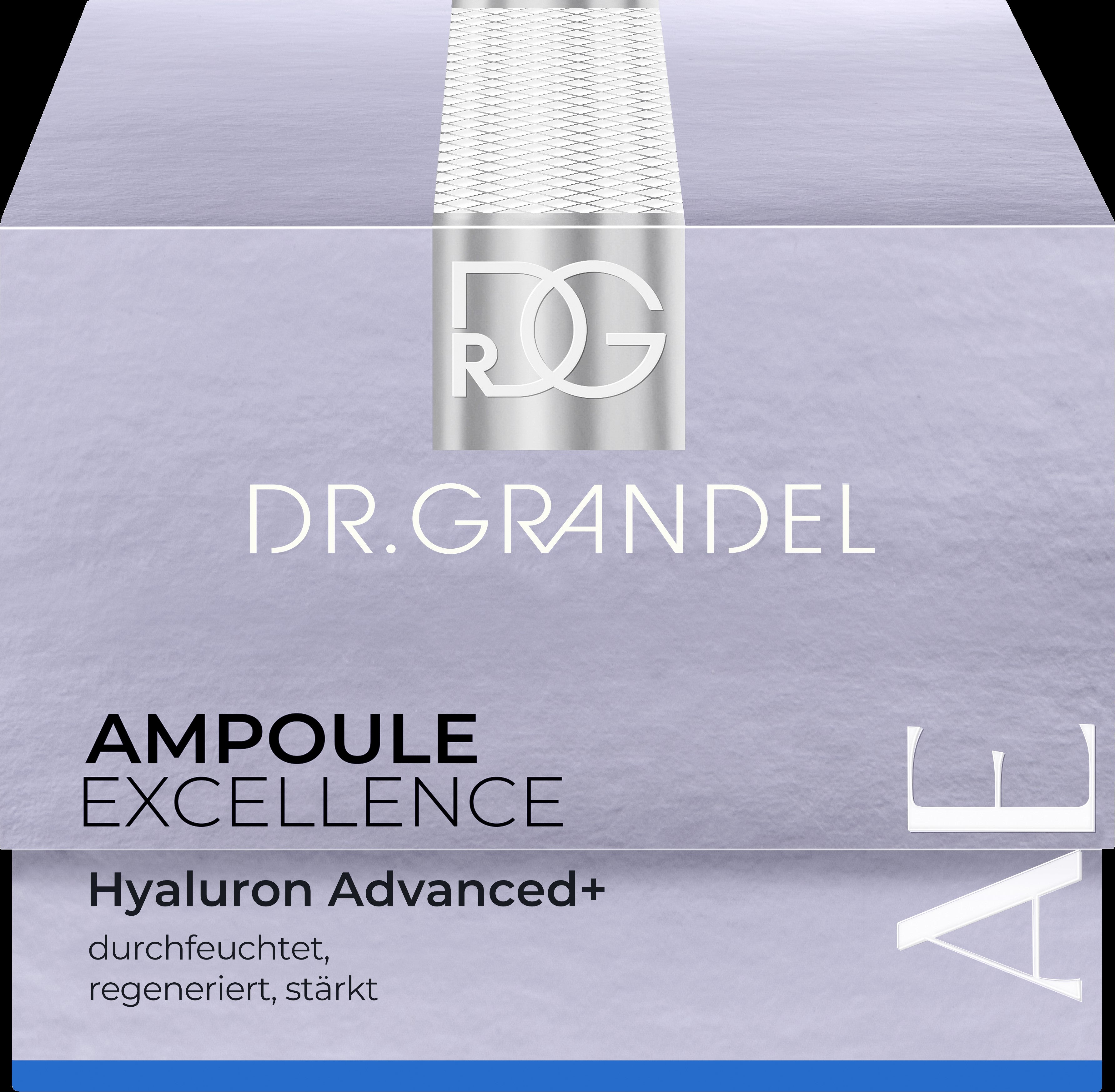 Dr. Grandel Ampoule Excellence Hyaluron Advanced+ 5x 3 ml spendet intensive Feuchtigkeit durch 10-fach Hyaluron