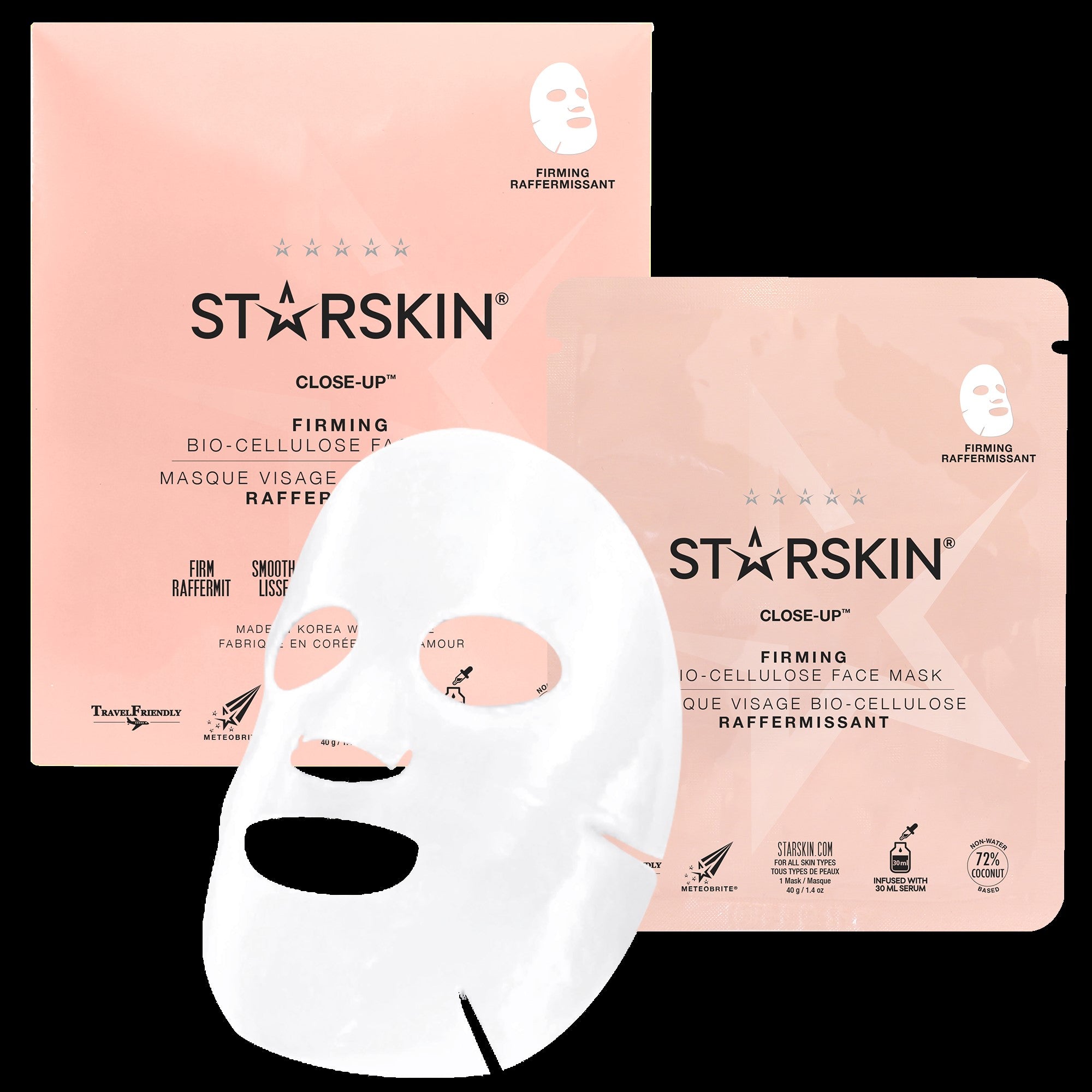 Starskin CLOSE-UP™ - straffende Kokos Bio-Cellulose Gesichtsmaske - kosmetikkaufen.shop