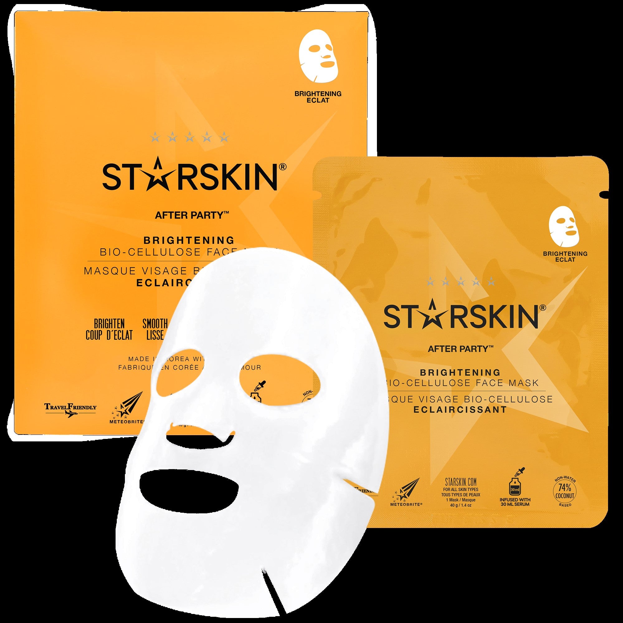 Starskin AFTER PARTY™ - erfrischende Kokos Bio-Cellulose Gesichtsmaske - kosmetikkaufen.shop