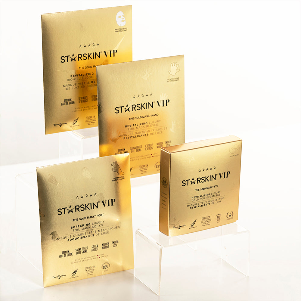 Starskin VIP THE GOLD MASK™ - Revitalisierende Kuxus Kokos Bio-Cellulose-Maske für das Gesicht - kosmetikkaufen.shop