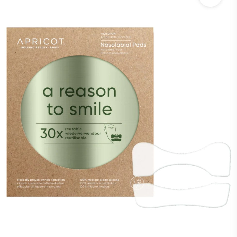 Apricot "a reason to smile" Nasolabial Pads mit Hyaluron bis zu 30 Mal wiederverwendbar