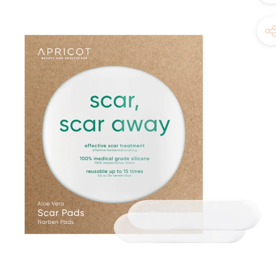 Apricot "scar, scar away" Narbenpads mit Aloe Vera bis zu 15 Mal wiederverwendbar