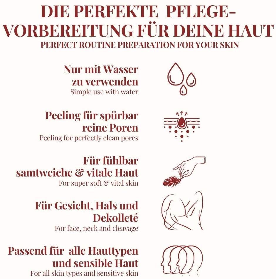 Carenesse GESICHTS Peeling Handschuh SENSTIVE, sanftes Peeling für samtweiche & strahlend schöne Haut - kosmetikkaufen.shop