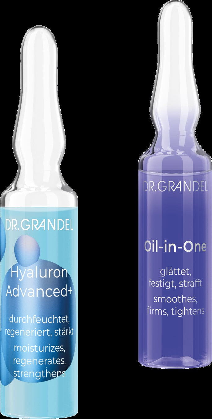 Dr. Grandel Ampoule Excellence Hyaluron Advanced+ 5x 3 ml spendet intensive Feuchtigkeit durch 10-fach Hyaluron