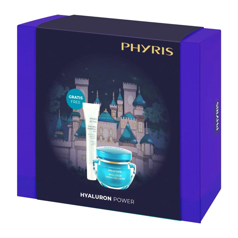 PHYRIS Hyaluron Power Geschenkbox bestehend aus Phyris Hydro Active Hyaluron Sensation Cream 50 ml und Phyris Hydro Active Hyaluron Sensation Eye Cream 20 ml